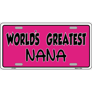 Worlds Greatest Nana Wholesale Metal Novelty License Plate