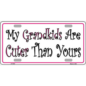 My Grandkids Are Cuter Wholesale Metal Novelty License Plate