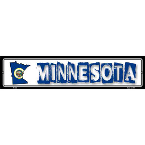 Minnesota State Outline Wholesale Novelty Metal Vanity Street Sign