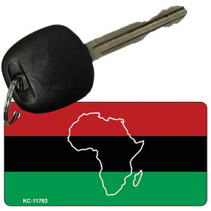 Africa Outline Flag Wholesale Novelty Metal Key Chain