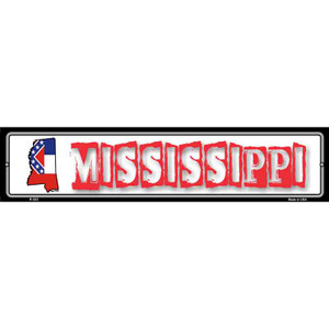 Mississippi State Outline Wholesale Novelty Metal Vanity Street Sign
