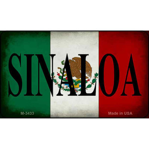 Sinaloa Mexico Flag Wholesale Novelty Metal Magnet M-3433