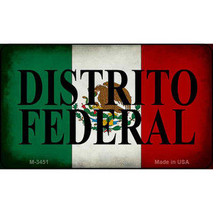 Distrito Federal Mexico Flag Wholesale Novelty Metal Magnet M-3451