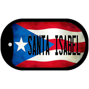 Santa Isabel Puerto Rico State Flag Wholesale Novelty Metal Dog Tag Necklace