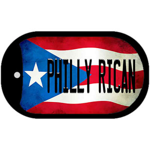 Philly Rican Puerto Rico State Flag Wholesale Novelty Metal Dog Tag Necklace