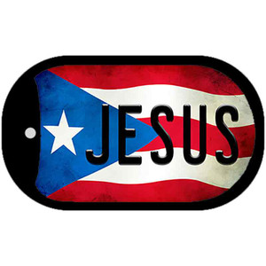 Jesus Puerto Rico State Flag Wholesale Novelty Metal Dog Tag Necklace