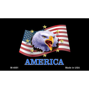 American Eagle Black Wholesale Novelty Metal Magnet M-4051