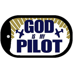 God Is My Pilot Wholesale Novelty Metal Dog Tag Necklace