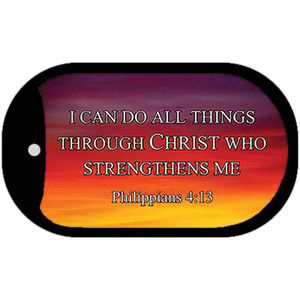 Philippians 4 13 Wholesale Novelty Metal Dog Tag Necklace