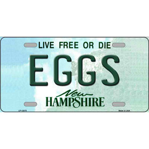 Eggs New Hampshire State Wholesale Novelty Metal License Plate