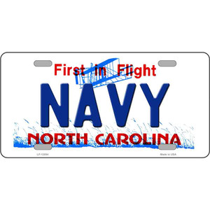 Navy North Carolina State Wholesale Novelty Metal License Plate