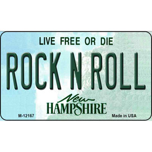 Rock N Roll New Hampshire Wholesale Novelty Metal Magnet M-12167