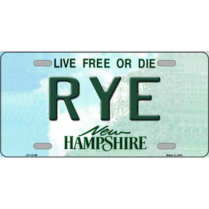 Rye New Hampshire Wholesale Novelty Metal License Plate