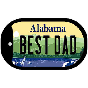 Best Dad Alabama Wholesale Novelty Metal Dog Tag Necklace