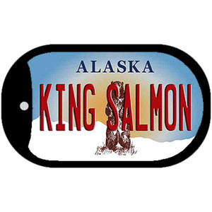 King Salmon Alaska Wholesale Novelty Metal Dog Tag Necklace