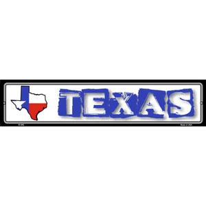 Texas State Outline Wholesale Novelty Metal Vanity Street Sign
