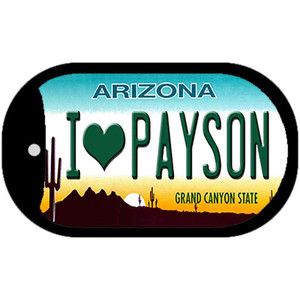I Love Payson Arizona Wholesale Novelty Metal Dog Tag Necklace