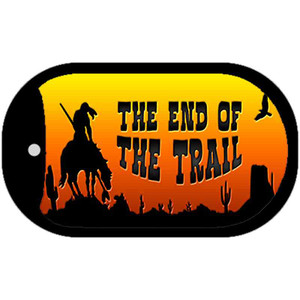 End of the Trail Arizona Western Wholesale Novelty Metal Dog Tag Necklace
