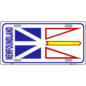 New Foundland Flag Wholesale Metal Novelty License Plate