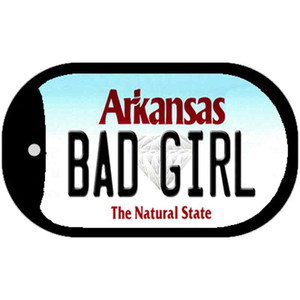 Bad Girl Arkansas Wholesale Novelty Metal Dog Tag Necklace