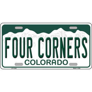 Four Corners Colorado Wholesale Novelty Metal License Plate