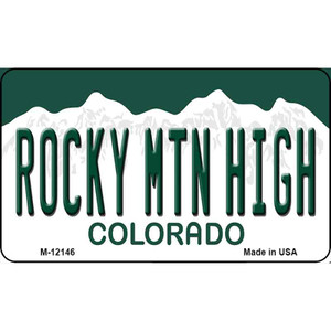 Rocky Mountain High Colorado Wholesale Novelty Metal Magnet M-12146