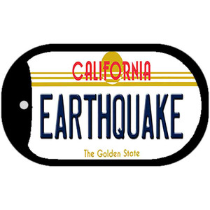 Earthquake California Wholesale Novelty Metal Dog Tag Necklace