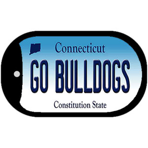Go Bulldogs Connecticut Wholesale Novelty Metal Dog Tag Necklace