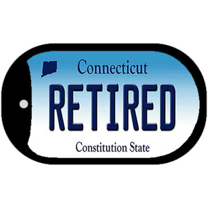 Retired Connecticut Wholesale Novelty Metal Dog Tag Necklace