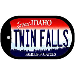 Twin Falls Idaho Wholesale Novelty Metal Dog Tag Necklace