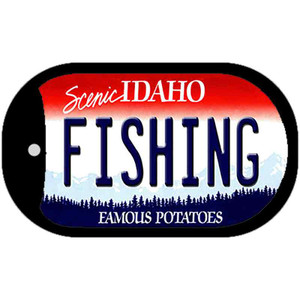 Fishing Idaho Wholesale Novelty Metal Dog Tag Necklace
