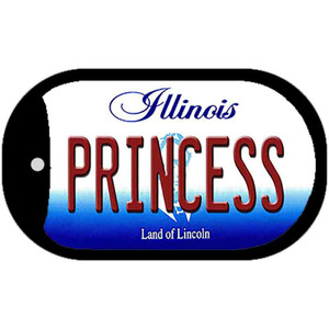 Princess Illinois Wholesale Novelty Metal Dog Tag Necklace