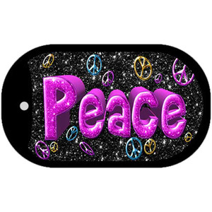 Peace Wholesale Novelty Metal Dog Tag Necklace
