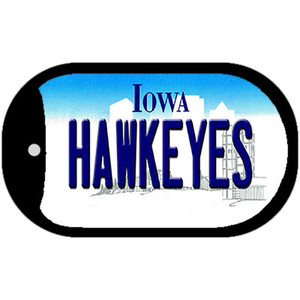 HawKey Chaines Iowa Wholesale Novelty Metal Dog Tag Necklace