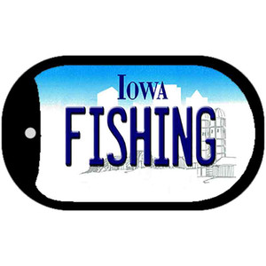 Fishing Iowa Wholesale Novelty Metal Dog Tag Necklace