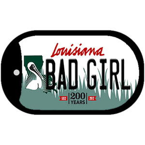 Bad Girl Louisiana Wholesale Novelty Metal Dog Tag Necklace