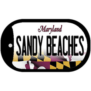 Sandy Beaches Maryland Wholesale Novelty Metal Dog Tag Necklace