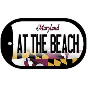 At The Beach Maryland Wholesale Novelty Metal Dog Tag Necklace