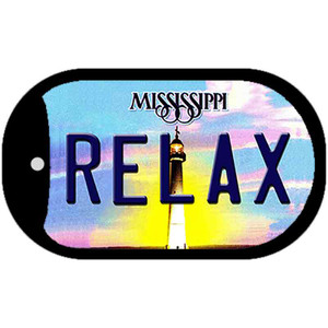 Relax Mississippi Wholesale Novelty Metal Dog Tag Necklace
