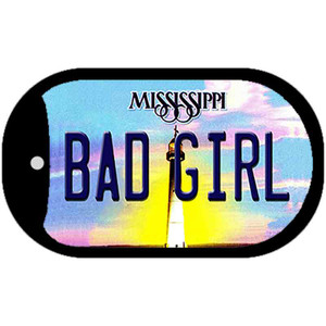 Bad Girl Mississippi Wholesale Novelty Metal Dog Tag Necklace