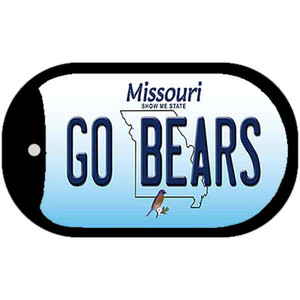 Go Bears Missouri Wholesale Novelty Metal Dog Tag Necklace