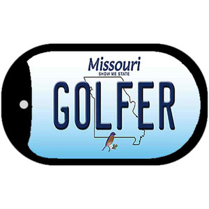 Golfer Missouri Wholesale Novelty Metal Dog Tag Necklace