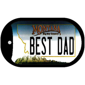 Best Dad Montana Wholesale Novelty Metal Dog Tag Necklace