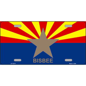 Bisbee Arizona Flag Wholesale Novelty Metal License Plate