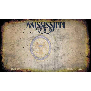 Mississippi Great Seal Rusty Blank Wholesale Novelty Metal Magnet M-12183