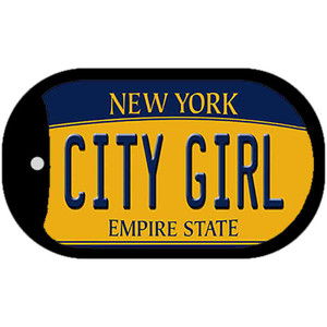 City Girl New York Wholesale Novelty Metal Dog Tag Necklace