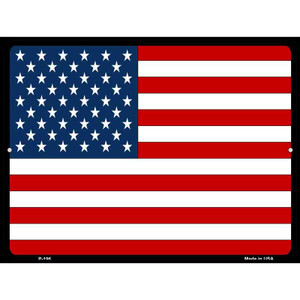 American Flag Wholesale Metal Novelty Parking Sign