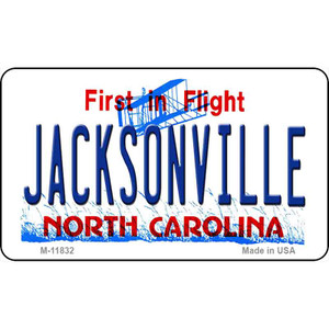 Jacksonville North Carolina Wholesale Novelty Metal Magnet M-11832