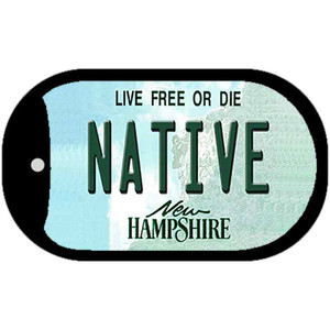 Native New Hampshire Wholesale Novelty Metal Dog Tag Necklace