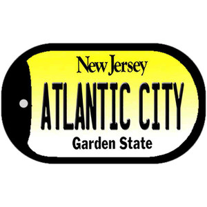 Atlantic City New Jersey Wholesale Novelty Metal Dog Tag Necklace